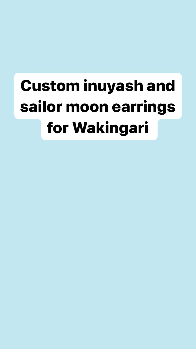 Custom anime earrings