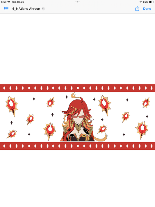 Fantasy game character cup