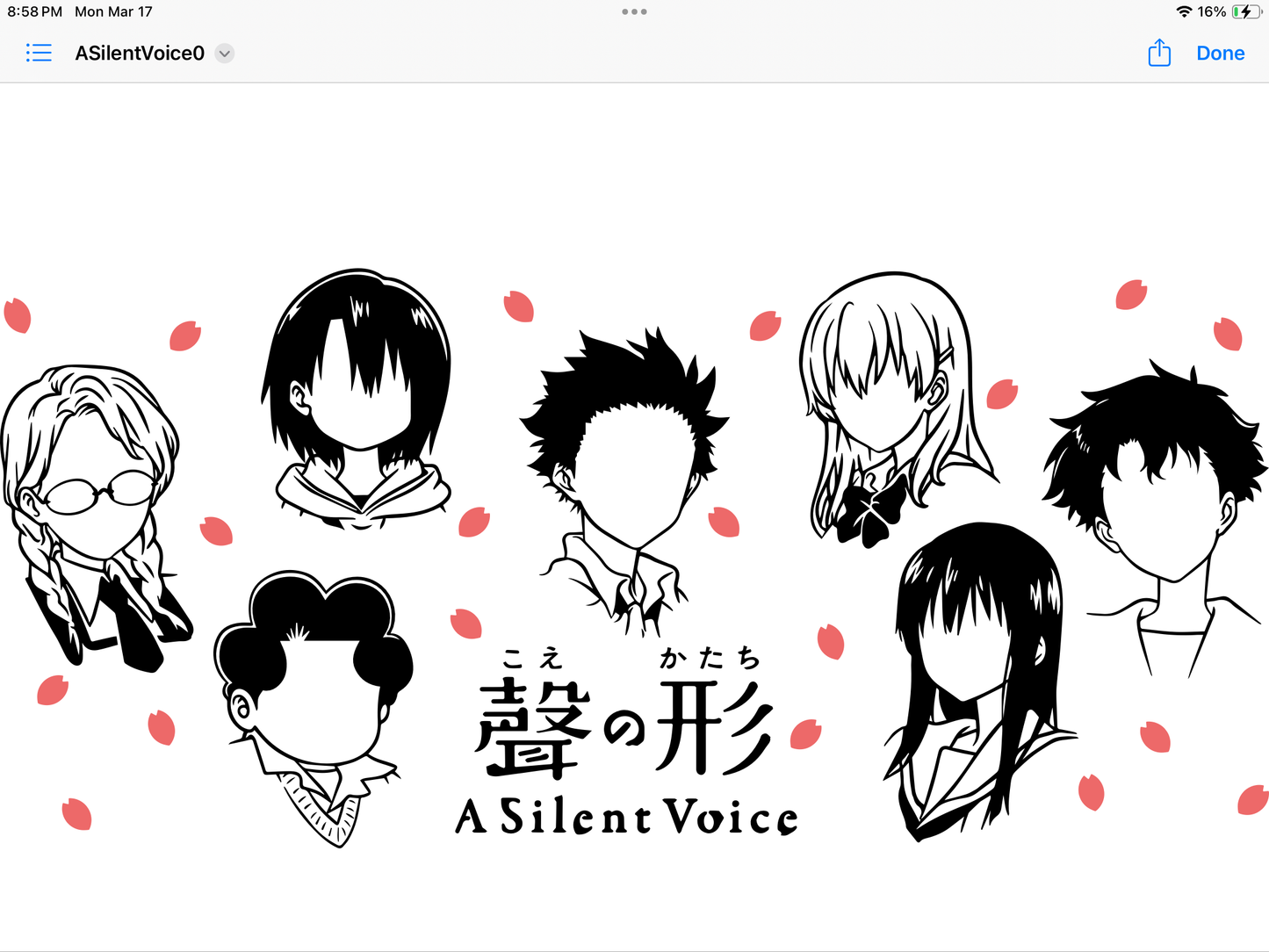 Silent voice cup