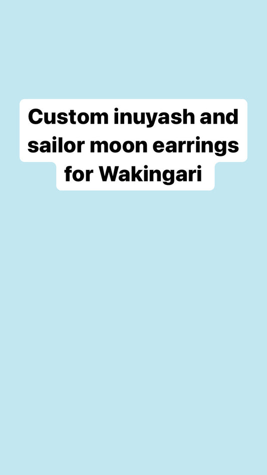 Custom anime earrings